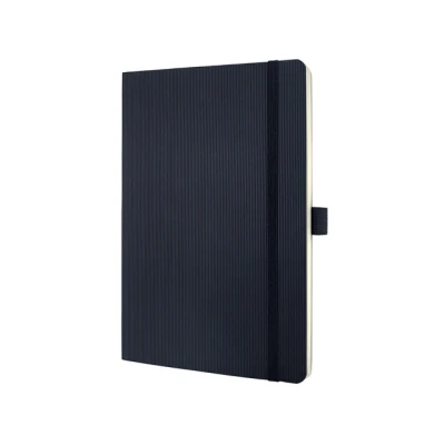 Afbeelding van Notitieboek Sigel Conceptum Pure softcover A5 zwart geruit