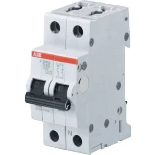Afbeelding van Abb s201 installatieautomaat 1p n d karakteristiek 2a iec en 60898 1 6 ka iec60947 2 10 modulen breedte 35mm 2cds251103r0021