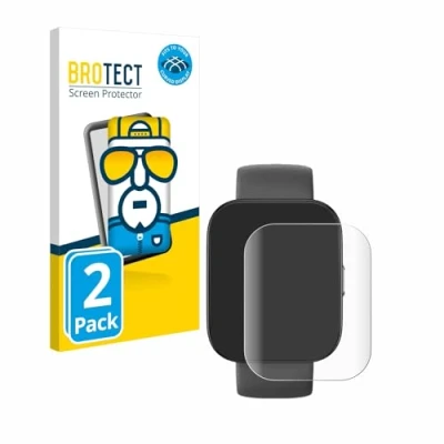 Afbeelding van BROTECT Full Cover Screen Protector voor Huami Amazfit Bip 5 (2 Stuks) Schermbeschermer, 3D Curved