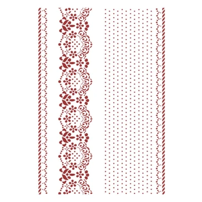 Afbeelding van Stamperia Stencil A4 Provence Borders (KSG492) (DISCONTINUED)
