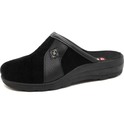 Afbeelding van Blenzo Heren Pantoffel Muil 7864 6 Zwart Corduroy Maat 47