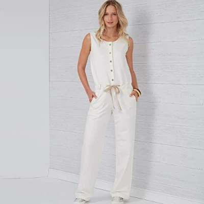 Afbeelding van New Look Naaipatroon N6661 Misses&#039; Relaxed Fit Jumpsuit met Trekkoord Taille