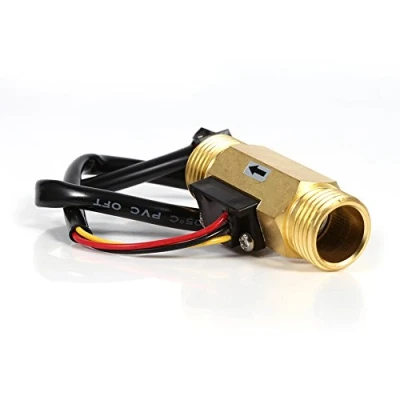Afbeelding van Fdit 60 mm G1 / 2&quot; koperen schroefdraad, doorstroommeter, waterdebietsensor, vloeistofmeter, vloeistofwater, meter, 1 30 l/min