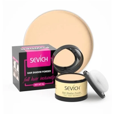 Afbeelding van Sofort Hair Shadow SEVICH Haaraanzetpoeder, Quick Cover grijze haarwortel concealer met Puff Touch, 4 g lichtblond