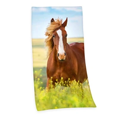 Afbeelding van Herding Badlaken Paard met paardenmotief (1 stuk)