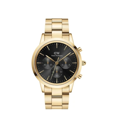 Afbeelding van Daniel Wellington heren Iconic Chronograph horloge DW00100641 in de kleur Goud