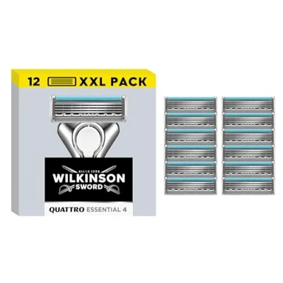 Afbeelding van Wilkinson Sword Quattro Titanium Sensitive Scheermesjes 12 stuks