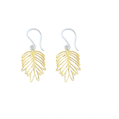 Afbeelding van Allergievrij goudkleurig palmblad Charme Bijoux