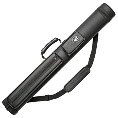 Afbeelding van Adhafera Poolkeu etui, 2 x harde snooker keu gemaakt van kunstleer zwembad accessoires
