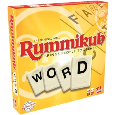 Afbeelding van Rummikub Woord, Bordspel met Letters vanaf 7 Jaar, Gezelschapsspel voor 2 tot 4 Spelers