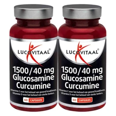 Afbeelding van 2x Lucovitaal Glucosamine Curcumine 1500/40mg 60 capsules