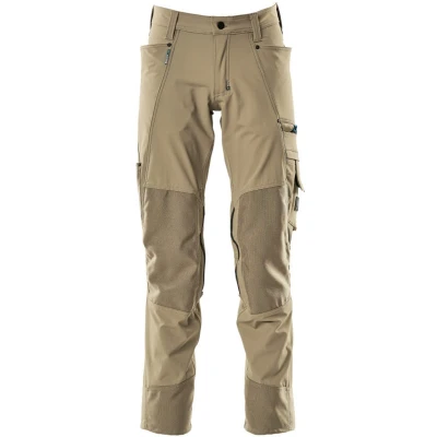 Afbeelding van Mascot Werkbroek Met Kniezakken, Stretch, Lichtgewicht, khaki, 82C50