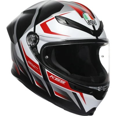 Afbeelding van AGV K6 S Karve Helm, zwart wit rood, afmeting XS voor man