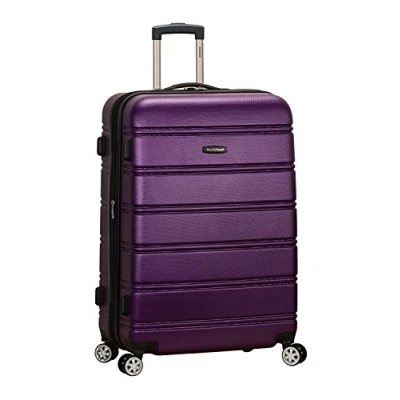 Afbeelding van Rockland Abs 28&quot; Uitbreidbare Spinner Bagage, Paars, Checked Large 28&quot;, Melbourne Hardside Wheel Bagage