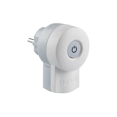 Afbeelding van Legrand LEG50409 dubbele stekker 230 V 16 A met schakelaar wit