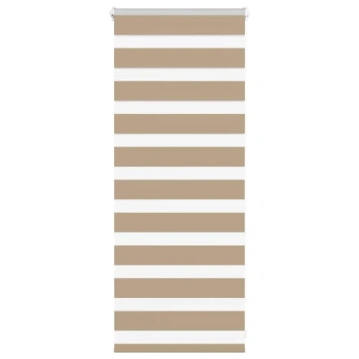 Afbeelding van vidaXL Zebra Blind 60x100 cm stofbreedte 55,9 polyester zandbruin