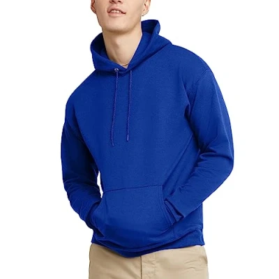 Afbeelding van Hanes Heren Trui EcoSmart Hooded Sweatshirt, Deep Royal, XL