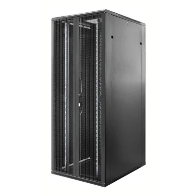 Afbeelding van DSIT 47U serverkast met dubbele geperforeerde voor en achterdeur 800x800x2200mm (BxDxH) serverbehuizing serverrack 19 inch