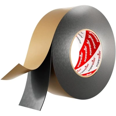 Afbeelding van Poppstar Dubbelzijdige Butyl Tape (10 m x 50 mm 1,6 mm) Afdichtband Zelfklevend Zwart
