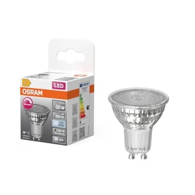 Afbeelding van OSRAM LED Spot Reflector Superstar PAR16 50 dimbaar, 4000 K neutraal wit, 3,7 W, GU10, 36, 350 lm, 15.000 h, voor spotverlichting, accentverlichting