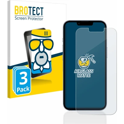 Afbeelding van BROTECT Screenprotector voor Apple iPhone 13 Pro Folie Beschermfolie Beschermglas matte (3 Stuks)