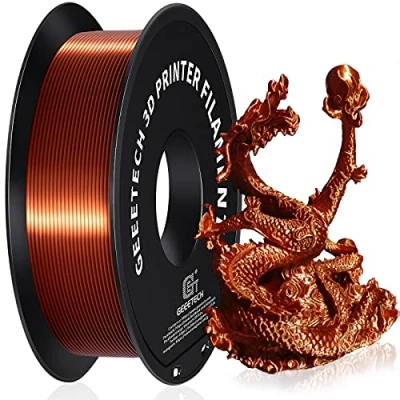 Afbeelding van GEEETECH PLA Filament 1,75mm Zijdekoper, 3D Printer 1kg Spoel