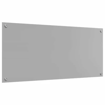 Afbeelding van vidaXL Keuken Achterwand Lichtgrijs Glas 110 x 50 cm Duurzaam
