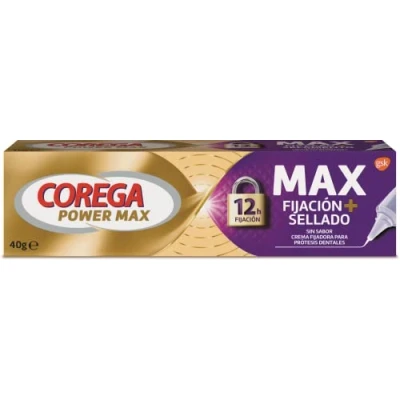 Afbeelding van Corega Max fixatie + verzegeling, crème voor tandprothese, tot 12 uur houdbaarheid, 40 g