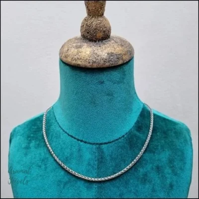 Afbeelding van vossenstaart ketting Staal 75 cm 4mm