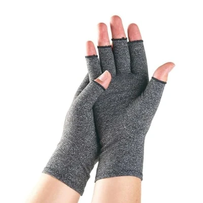 Afbeelding van One Comprimeren Bamboe Artritis Handschoenen, Originele Compressie Handschoenen voor Vrouwen &amp; Mannen, Hand Pijn Verlichting, Carpaal Tunnel (S, Grijs)