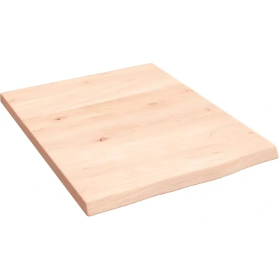 Afbeelding van Wastafelblad 40x50x2 cm onbehandeld massief hout