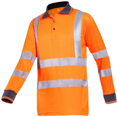 Afbeelding van Sioen OLGIATA high vis lange mouw polo 03040083 HV Oranje
