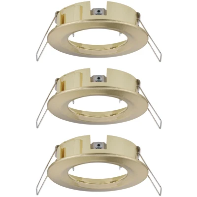 Afbeelding van Paulmann 92483 EBL Choose Inbouwring Set van 3 stuks 10 W Messing (geborsteld)