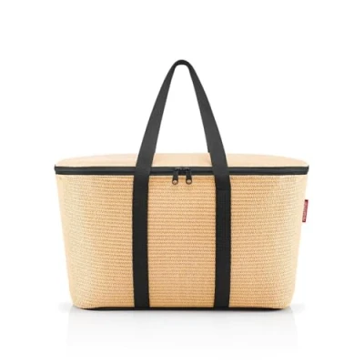 Afbeelding van reisenthel Coolerbag koeltas van hoogwaardig polyesterweefsel, ideaal voor picknick, winkelen en onderweg, Raffia Black, Regular,