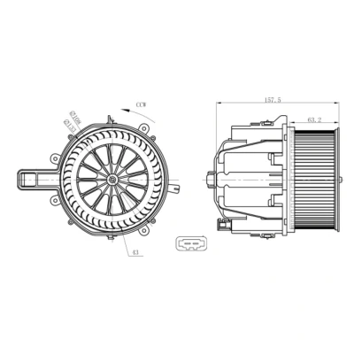 Afbeelding van NRF Kachelventilator 34285