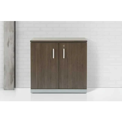 Afbeelding van Modulaire draaideurkast Chief 85x90x42cm Antraciet eiken met Wit ombouw
