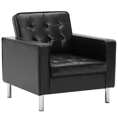Afbeelding van Fauteuil kunstleer zwart
