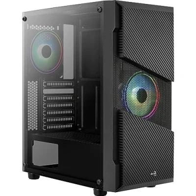 Afbeelding van Aerocool Menace Saturn RGB Tower behuizing, zwart, gehard glas