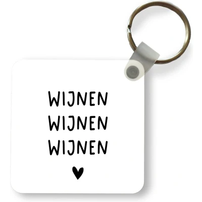 Afbeelding van Sleutelhanger Uitdeelcadeautjes wijnen Spreuken Quotes Plastic Vaderdag cadeau Geschenk Cadeautje voor hem Tip Mannen