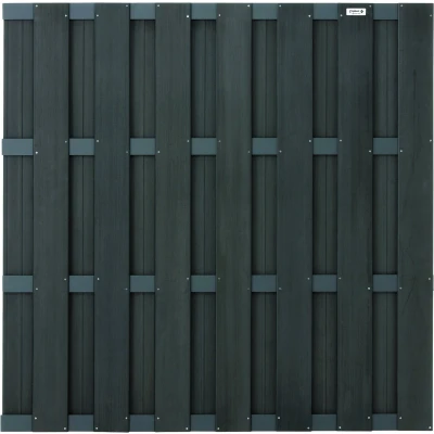 Afbeelding van Intergard Tuinscherm schutting composiet antraciet 180x180cm