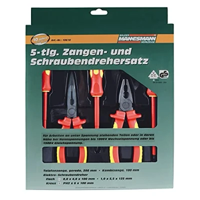 Afbeelding van Brudermannesmann Brüder Mannesmann VDE Elektro gereedschapset (5 dlg)