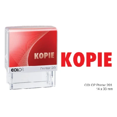 Afbeelding van Woordstempel Colop Printer 20 kopie rood