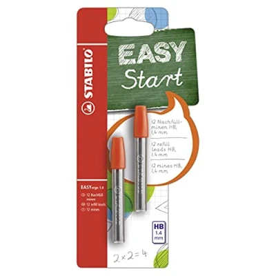 Afbeelding van STABILO EASYergo potloodstift, 1,4 mm, blister van 2 kokers 6 mines potloodstiften