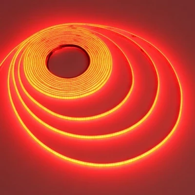Afbeelding van TOPAI 24 V COB LED strip, rood, 5 mm, ultradun, meter, hoge helderheid 400 LED/M CRI 90+, flexibel, dimbaar, op maat te snijden (alleen ledstrips)