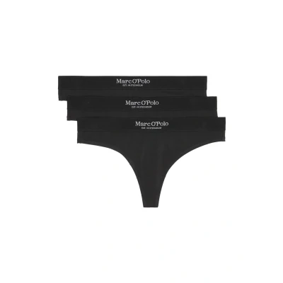 Afbeelding van Marc O&#039;Polo Essentials 3PACK String, Dames, Maat: Small, Schwarz