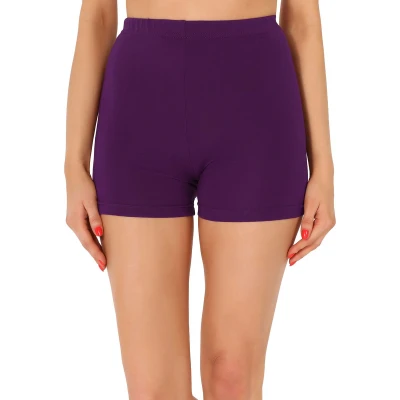 Afbeelding van Merry Style MS MS10 391 LE Dames Leggings Sport Vrijetijdsbroek Hotpants Shorts Boxershorts Kort Viscose Pruim M