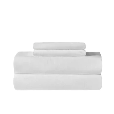 Afbeelding van Sonive Microvezel beddengoedset met kussensloop, 240 x 220 cm, 65 cm 2, wit glanzend