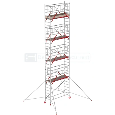 Afbeelding van Altrex Rolsteiger RS TOWER 41 Safe Quick L190xB75cm 10.20m werkhoogte Vrijstaand gebruik Houten platformen