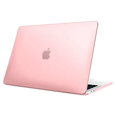Afbeelding van FINTIE Beschermhoes compatibel met MacBook Pro 13 inch 2022 2016 (M2 &amp; M1 A2338 / A2289 A2251 A2159 A1989 A1706 A1708), dunne, harde, plastic hoes, harde mat roze
