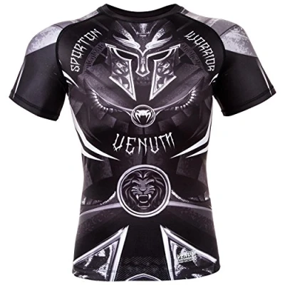 Afbeelding van Venum Gladiator 3.0 Rashguard Zwart/Wit Short Sleeves XXL